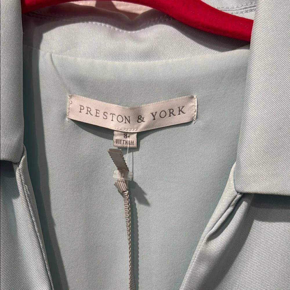 Preston & York Blue Wrap Dress - Picture 3 of 4